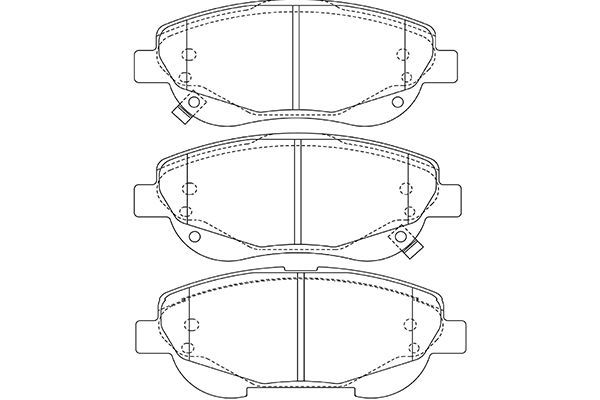 KAVO PARTS Комплект тормозных колодок, дисковый тормоз BP-9146